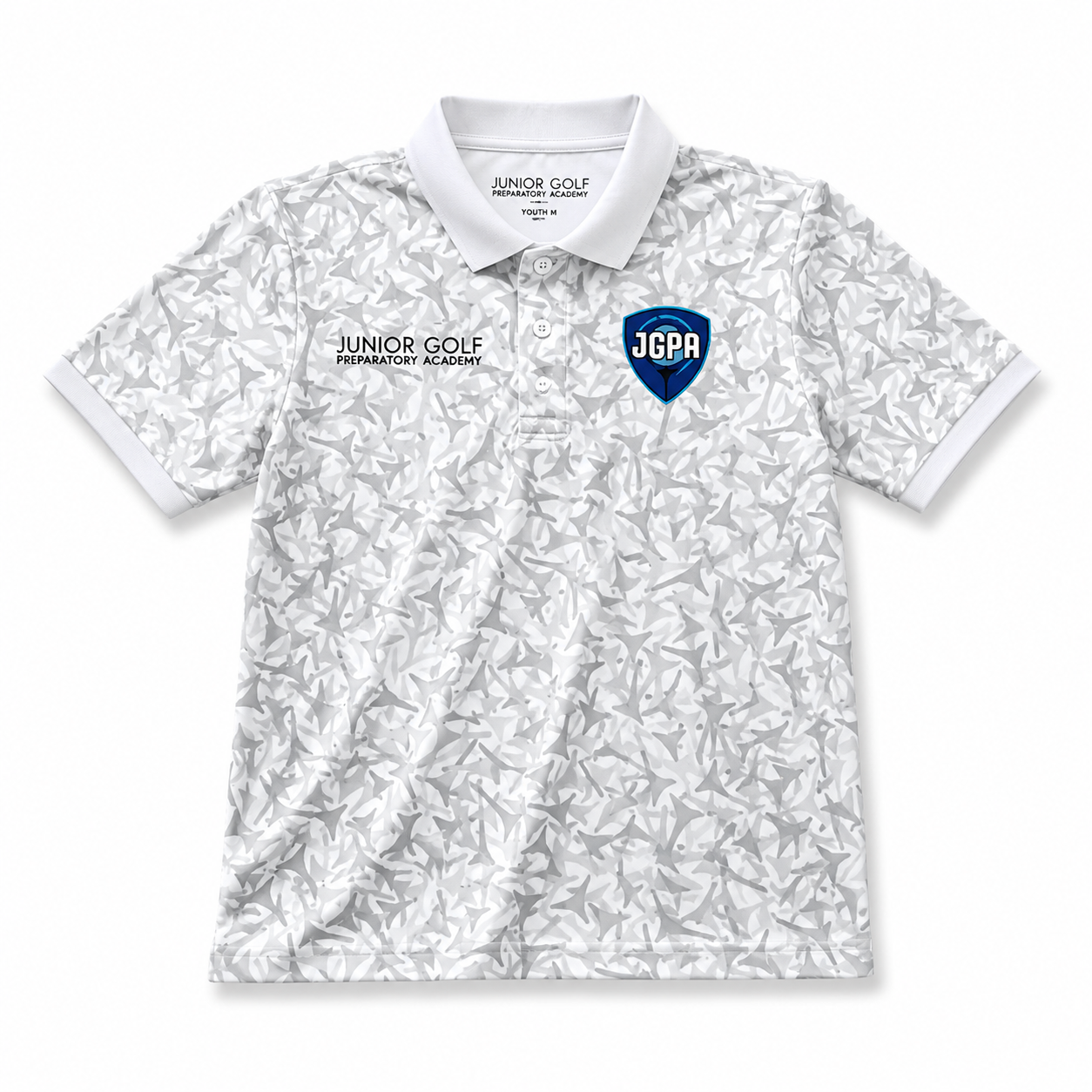 Learn 2 Compete White Polo – Official JGPA Uniform