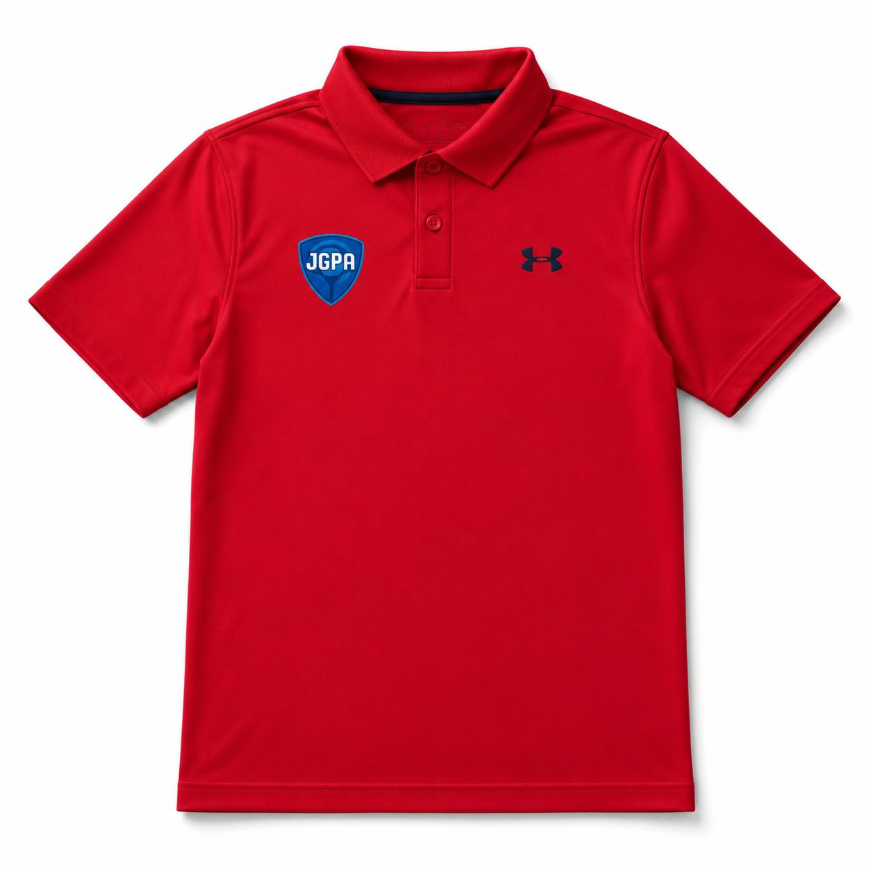 Red Under Armour Collar T-Shirt with Official JGPA Logo
