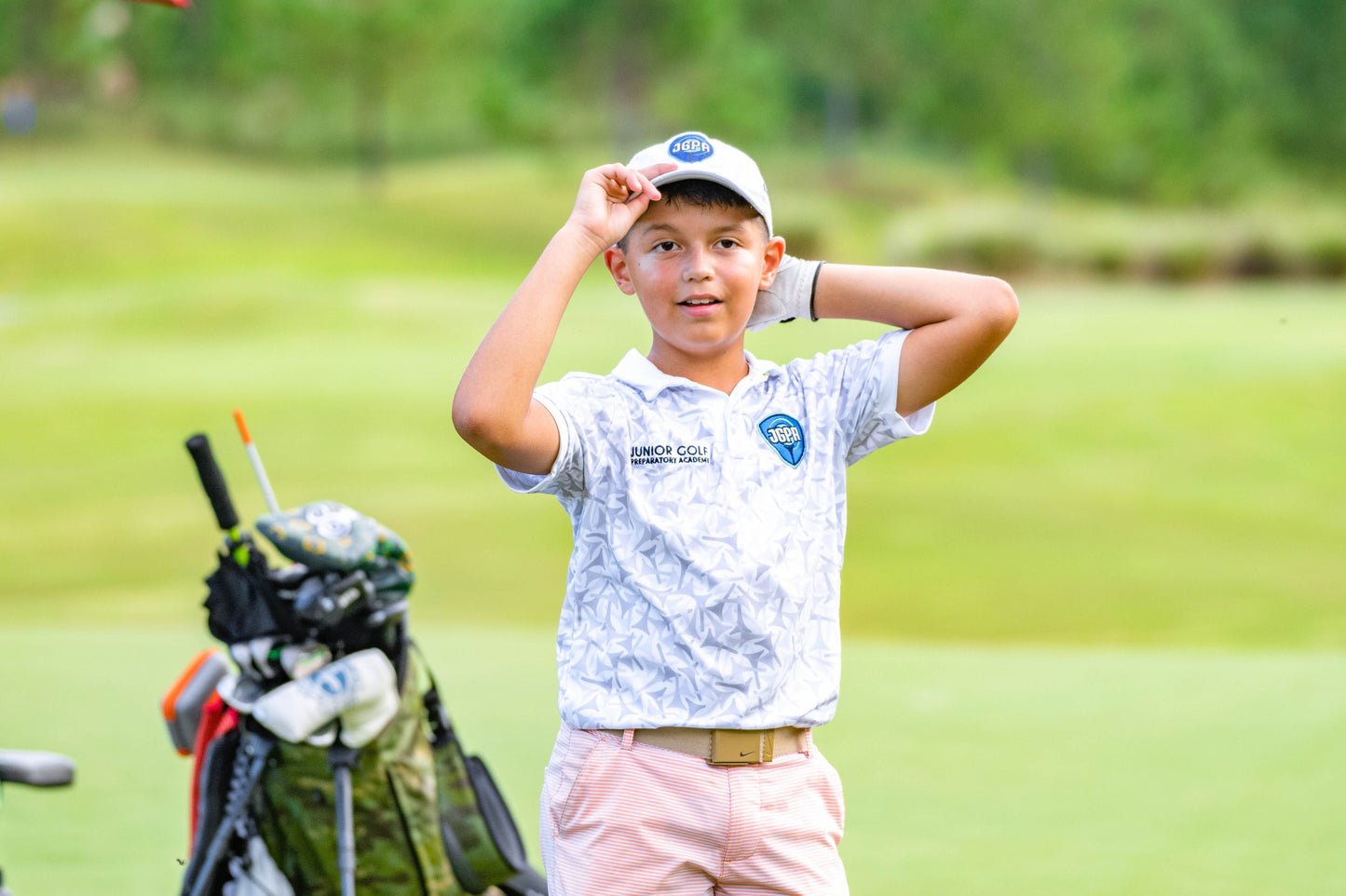 Learn 2 Compete White Polo – Official JGPA Uniform